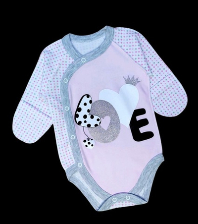 Боді з довгим рукавом, інтерлок ТМ "Yeeha" (56 см)