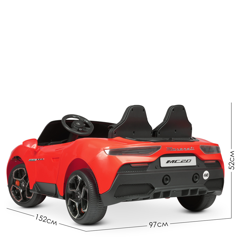 Детский двухместный электромобиль суперкар Maserati MC20 4WD M 4993EBLR