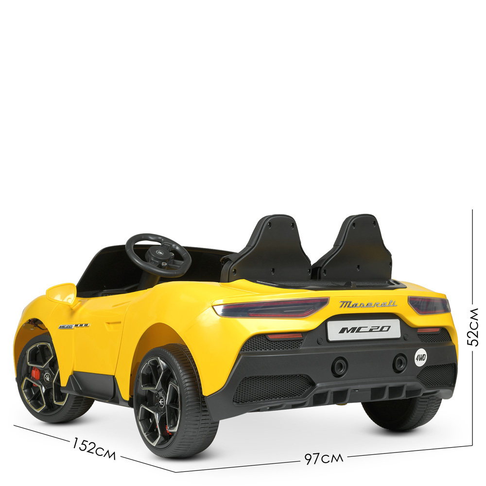 Детский двухместный электромобиль суперкар Maserati MC20 4WD M 4993EBLR