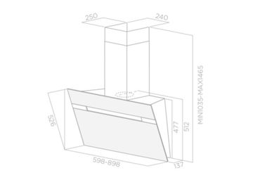 Витяжка ELICA STRIPE IX/A/60/LX