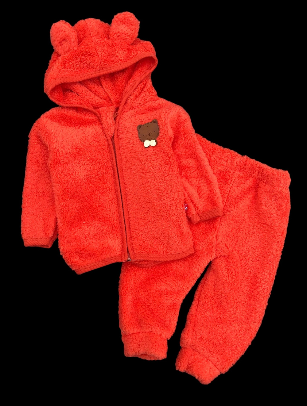 Костюм 2 в 1: кофта, штани "Ведмедик", набивна махра ТМ "Murat Baby" (80 см)