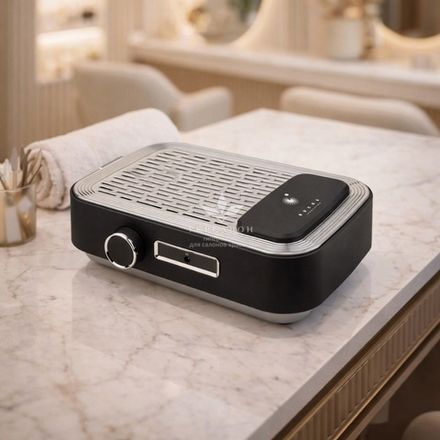 Вытяжка для маникюра с Hepa фильтром и аккумулятором Bucos Cyclone V3-B Black (оригинал)