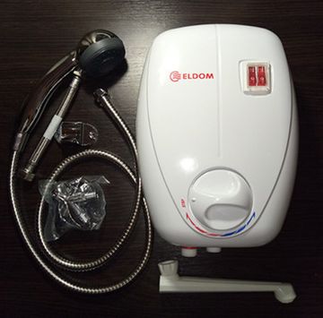 Водонагрівач ELDOM Betta 6,5 kw (3+3,5) душ+кран 72486C