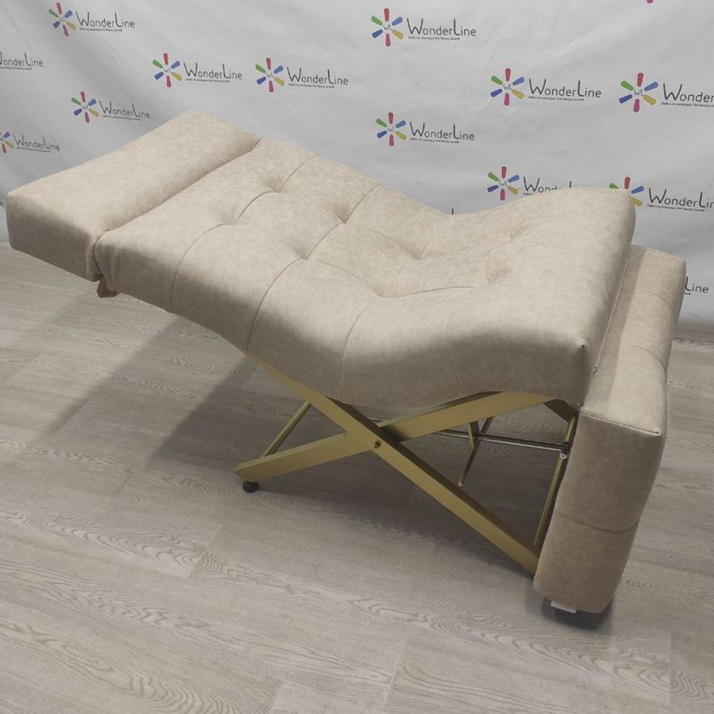 Анатомічна кушетка Tertio 2 Gold для лешмейкерів та бровістів