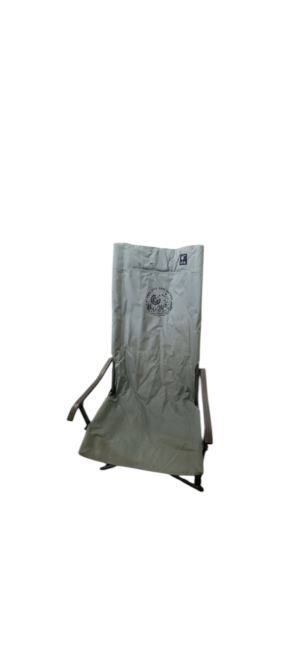 Кресло с высокой спинкой походное с чехлом