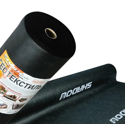 Геотекстиль черный 130г\м2 (1,2х50 м) SHADOW. Для мульчирования