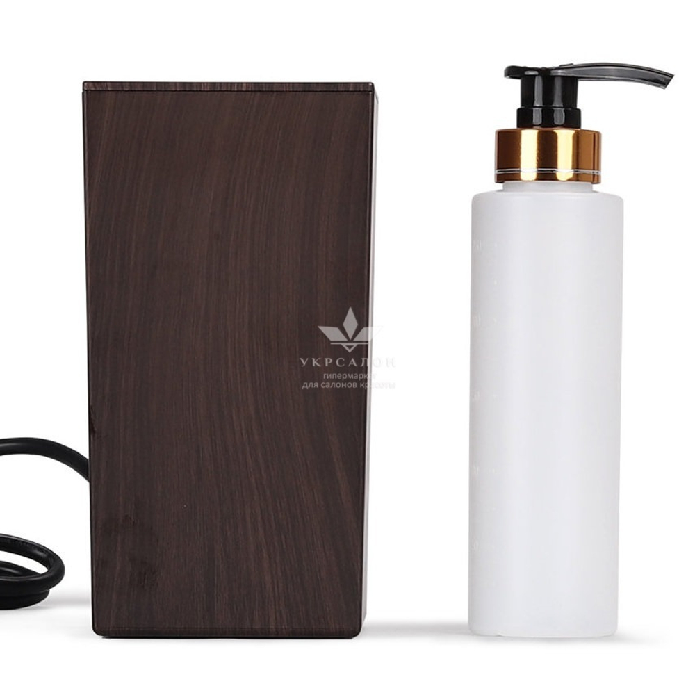 Підігрівач для масажної олії з флаконом 300 мл, коричневий
