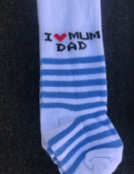 Колготки "I love mum dad", бавовна ТМ "Aleyna"