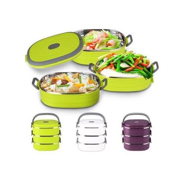 Ланч-бокс 2,7л. 3 попер. Peterhof PH-12426-27 white