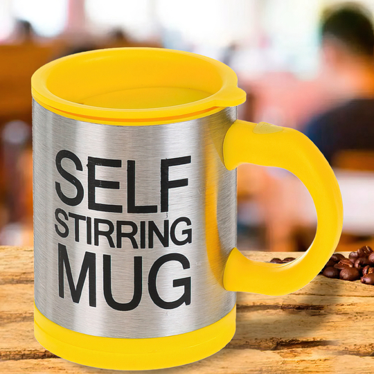 Кружка з авто перемішуванням Self Stirring Mug Жовта