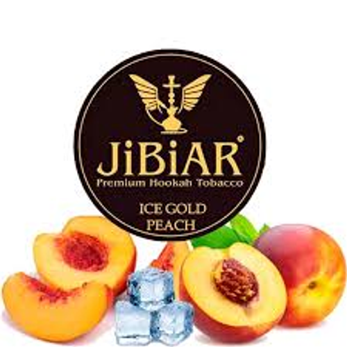 Табак Jibiar Ice Gold Peach (Джибиар Лед Персик) 250г (Изготовлен в 2019)