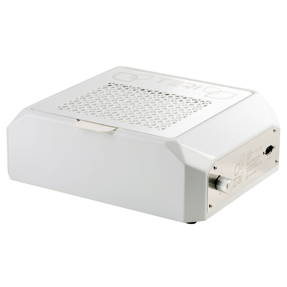 Настольная маникюрная вытяжка с HEPA фильтром Teri Diamond, цвет белый (сетка белая)