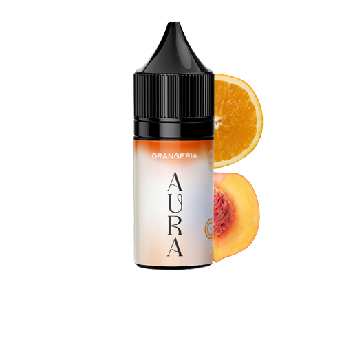 Солевая Жидкость Aura 15ml Orangeria (Аура Оранжерия Апельсин Персик) 30mg | 50mg