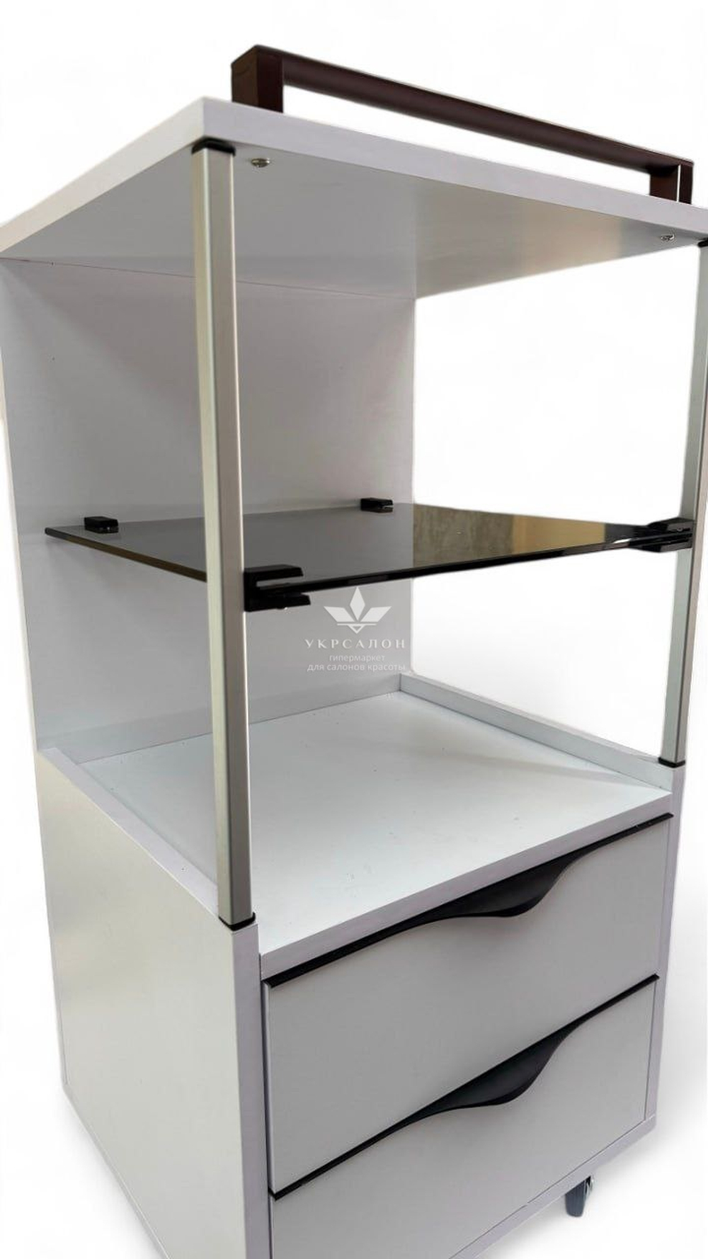 Педикюрний візок BVC скло з розетками