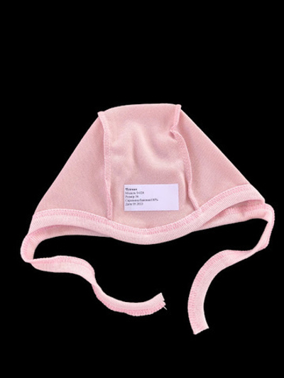 Шапочка із завязками, інтерлок ТМ "Happy ToT" (0-1 міс, 36 см)