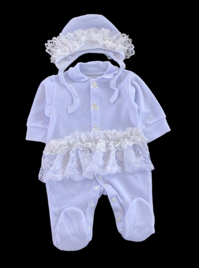 Чоловічок з шапочкою "Янголятко", велюр ТМ "Happy TOT"