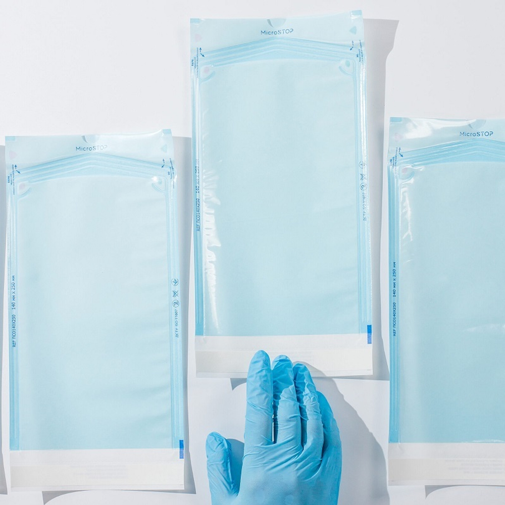 Пакеты самоклеящиеся Microstop для стерилизации в автоклаве 140×250 мм, 200 шт