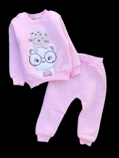 Костюм 2в1: світшот, штани "Гепардик" трьохнитка з начосом TM "Mini Clup"