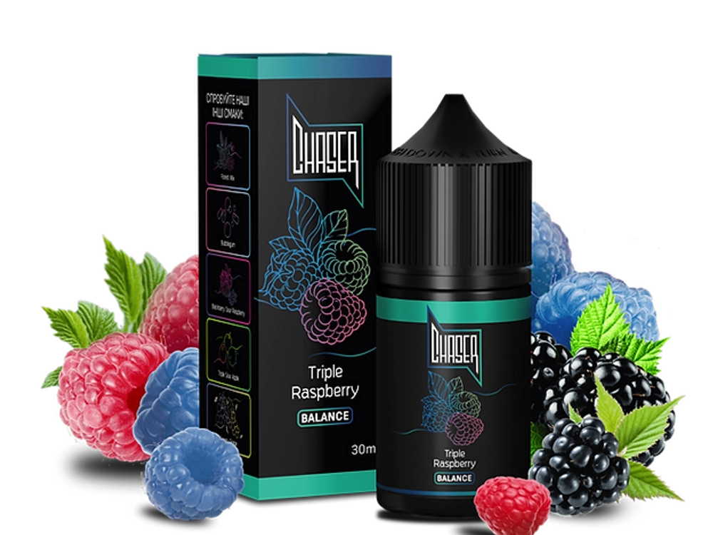 CHASER BLACK Triple Raspberry (5%nic, 30ml)