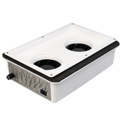 Вытяжка для маникюра врезная Ulka Tornado, цвет белый (сетка металлик)