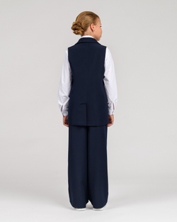 Жилет для девочки синий (арт. 3422400222)