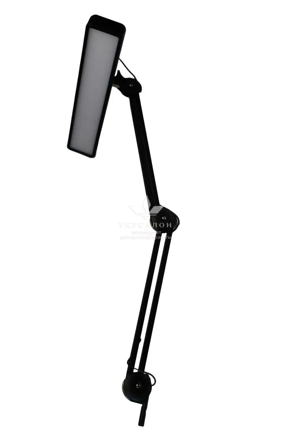 Настольная светодиодная бестеневая Led лампа для бьюти мастера на струбцине KMS-1005 (9501), 30 Вт, черная