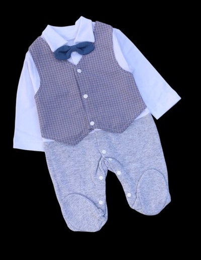 Чоловічок "Клітинка", інтерлок ТМ "Happy Tot" (68 см)