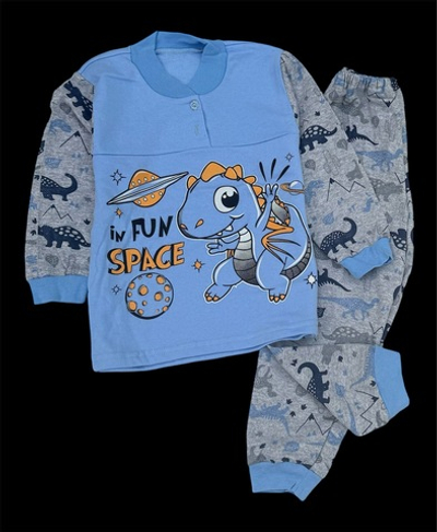 Костюм для дому та сну (піжама) "Діно": реглан,штани, футер  ТМ "Ua"