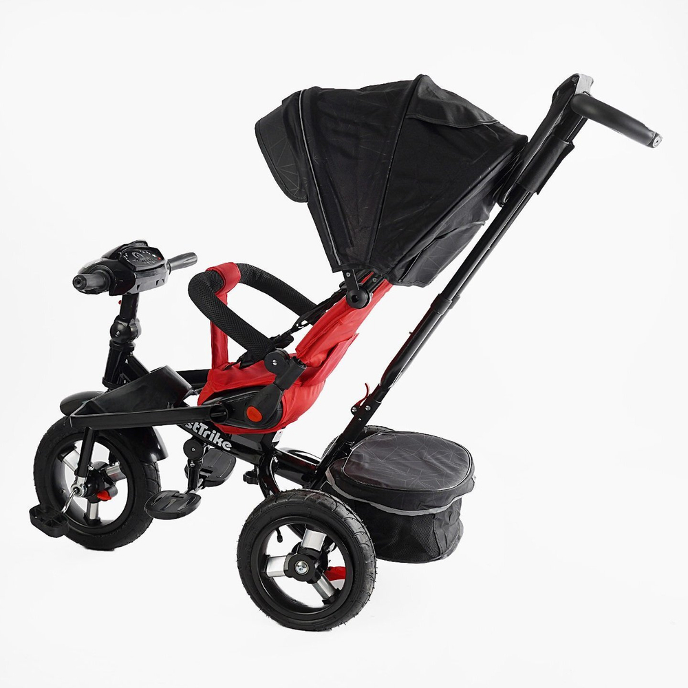 Дитячий триколісний велосипед Best Trike 6088 F надувні/фара, з USB, пультом, батьківською ручкою