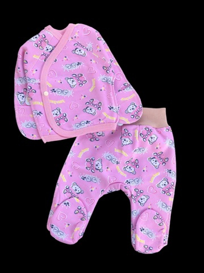 Комплект 2в1: льоля, повзунки "Принт", футер ТМ “Happy ToT” (50 см)