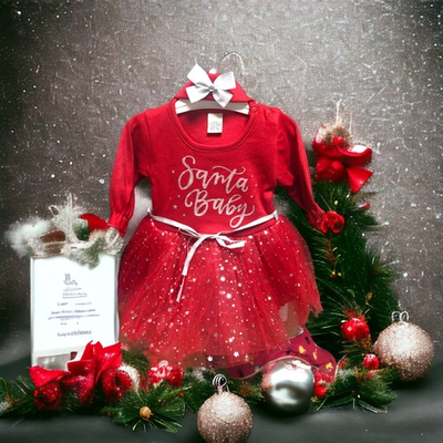 Сукня з пов'язкою "Santa Baby", бавовна, фатін ТМ "Otto"