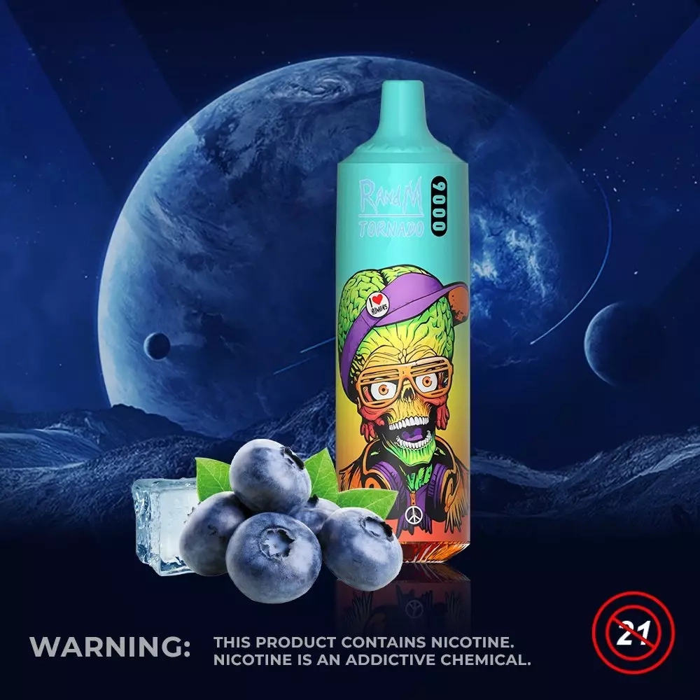 RandM Tornado 9000 Bluelicious Ice 5% nic
