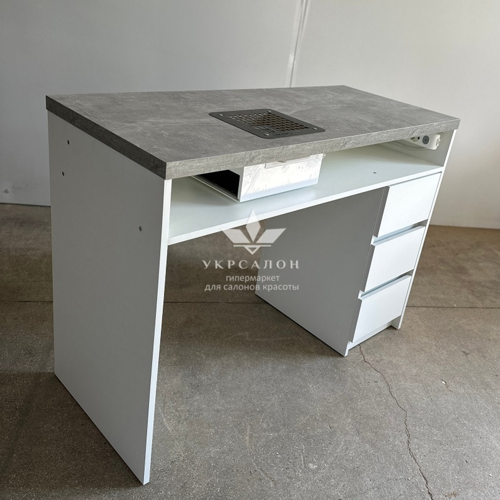 Маникюрный стол Mark SM-100 с нишей и вытяжкой
