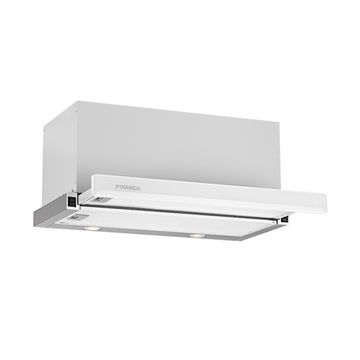 Витяжка PYRAMIDA TL full glass 60 (1000) INOX WHITE/U