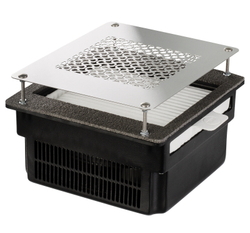 Врезная маникюрная вытяжка с HEPA фильтром Teri Turbo, цвет черный (сетка металлик)