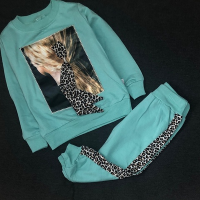 Костюм 2в1: світшот, штани "Леді", двунитка ТМ "Babydoss"