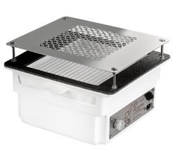 Врізна манікюрна витяжка з HEPA фільтром Teri 800, колір білий (сітка металік)