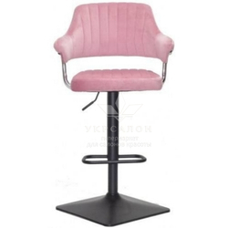 Стільчик для візажу Jef Black quadro Velor