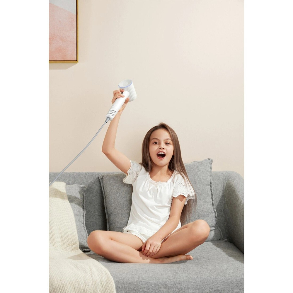 Фен Laifen Retro профессиональный с ионизацией, 2 насадки, белый