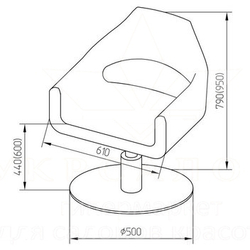 Парикмахерское кресло Monaco