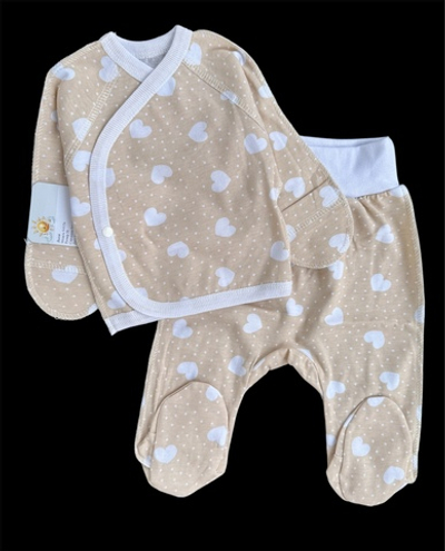 Комплект 2в1: льоля, повзунки "Принт", кулір, ТМ "Happy ToT"