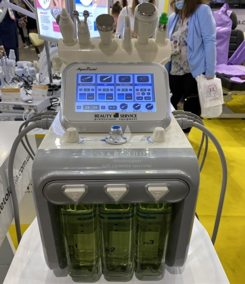 Апарат для гідропілінгу AquaFacial 8-в-1 з LED-маскою