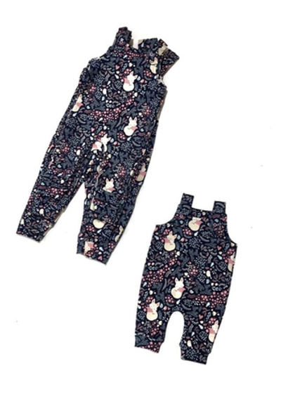 Напівкомбінезон, двунитка з начосом ТМ "SimN" (68 см)