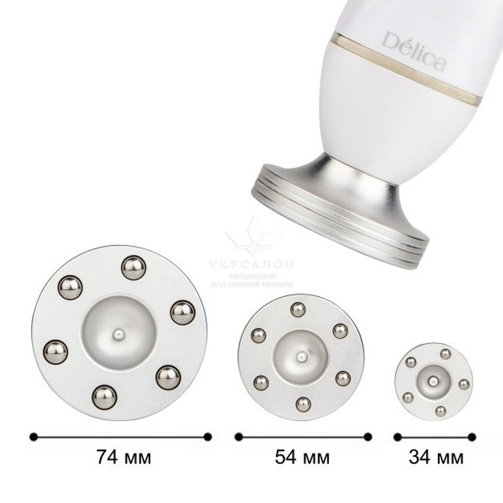 Вакуумно-шариковый массажер 2-в-1 Delica Вакуум + Нагрев