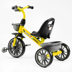 Дитячий триколісний велосипед без ручки Best Trike BS з кошиками та фарою