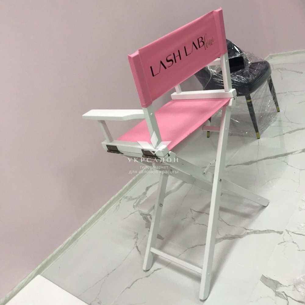 Складной стул для визажа Apolo 4 white