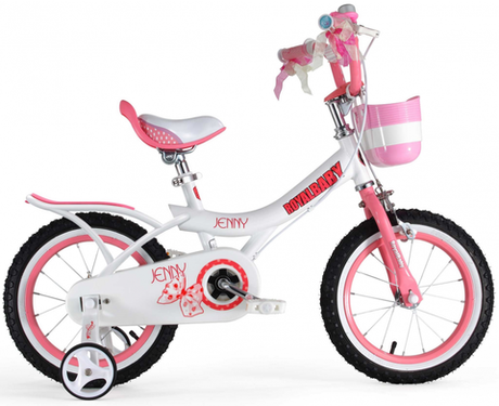 Детский двухколесный велосипед для девочки Royal Baby Princess Jenny Girl Steel 18 дюймов RB18G-4 с корзиной