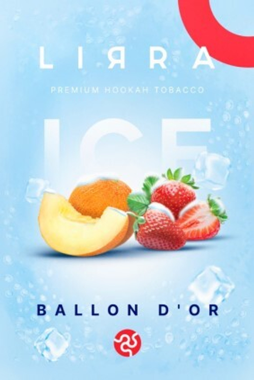 Тютюн Lirra Ice Ballon D'or (Ліра Лід Диня Полуниця) 50г