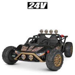 Детский двухместный электромобиль джип багги Bambi JS3168EBLR(24V)