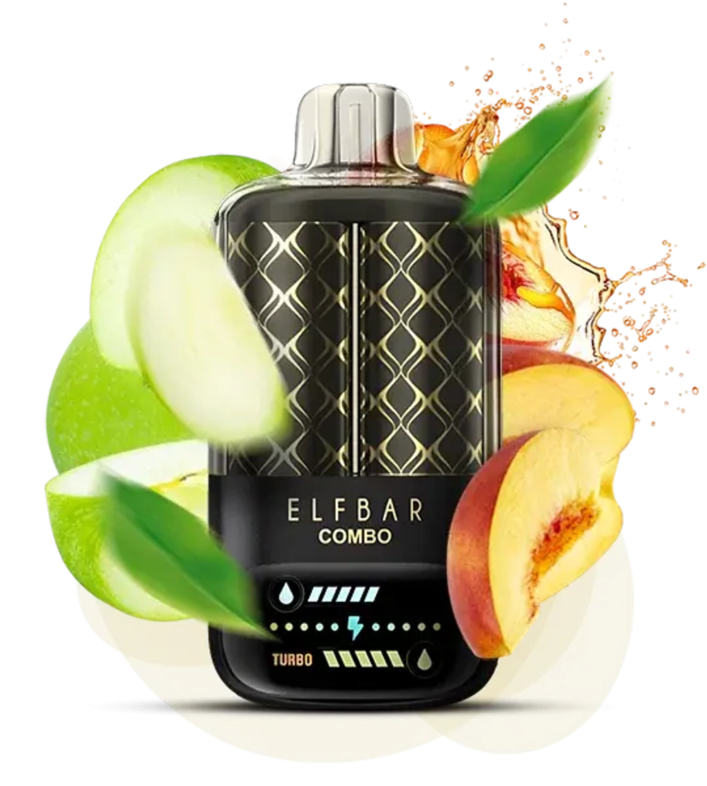 Elf Bar Combo 25000 - Apple & Juicy Peach, Mix (5% nic)
